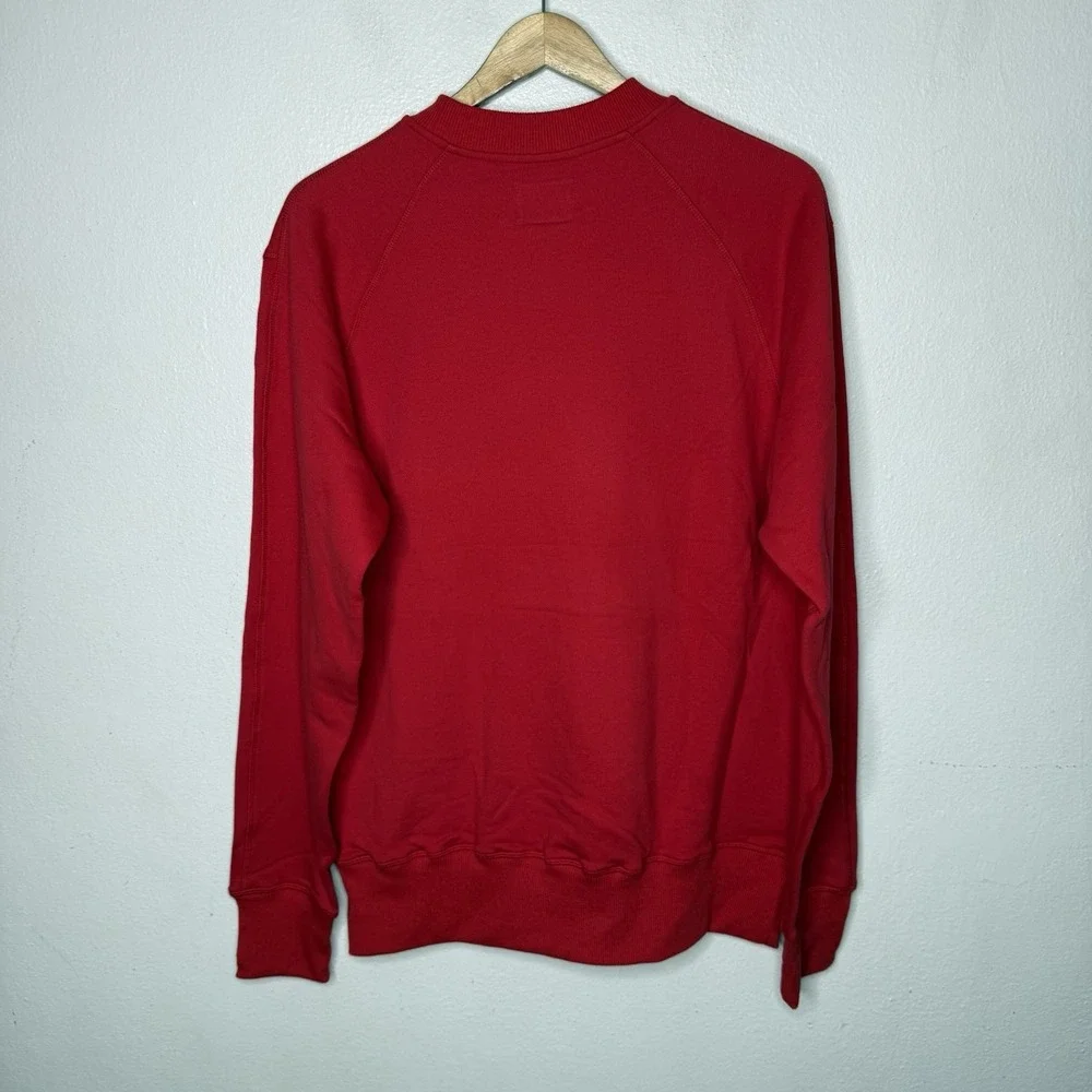 New Hillflint Red Cornell Crewneck Sweatshirt Academia Casual Size Large